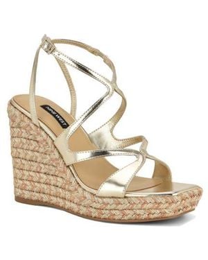 Nine West Adriane Platform Wedge Sandal - Natural