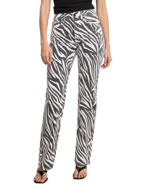 GOOD AMERICAN Icon High Waist Straight Leg Jeans - Black