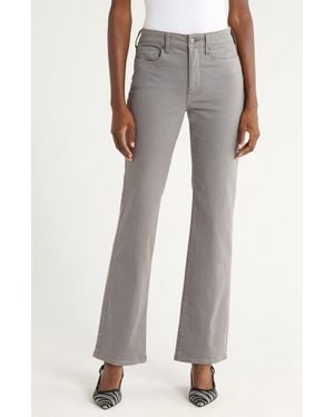 NYDJ Marilyn High Waist Straight Leg Jeans - Gray