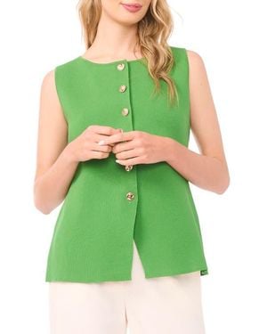 Ted Baker Sleeveless Button-Up Shirt - Green