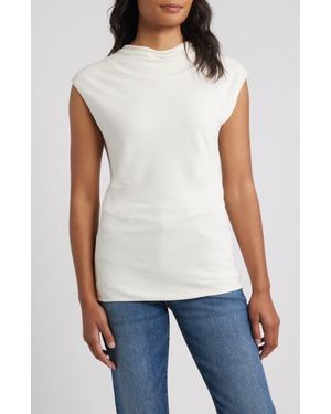 BOSS Elamma Cap Sleeve Top - White