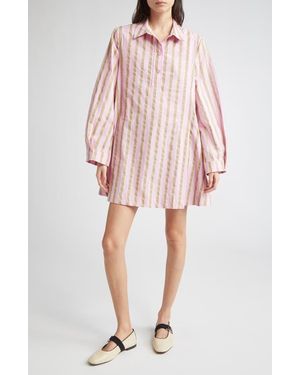 Stine Goya Jacquard Tunic Shirt - Pink