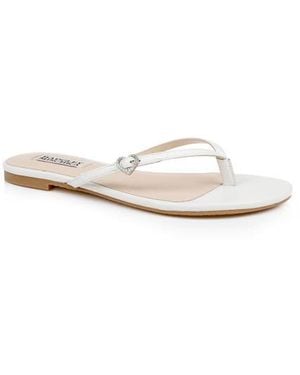Badgley Mischka Dynah Flip Flop - White