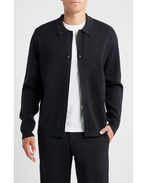 Open Edit Polo Cardigan - Blue