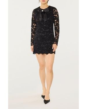 Likely Tyler Long Sleeve Lace Minidress - Black