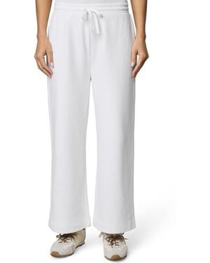 Splendid Matilda Wide Leg Terry Pants - White