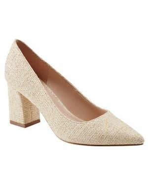 Marc Fisher Zala Block Heel Pump - Natural