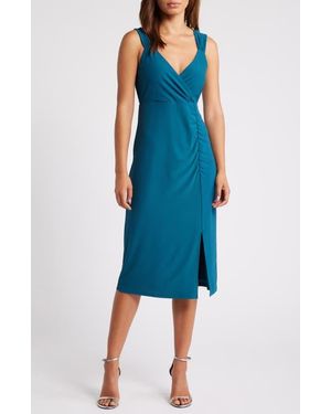 Chelsea28 Gathered Jersey Dress - Blue