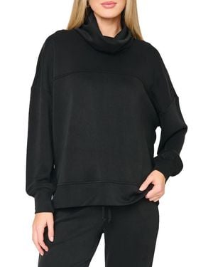Gibsonlook Cowl Neck Sweatshirt - Black