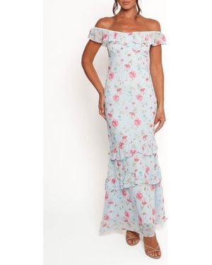 Petal & Pup Irelynn Off The Shoulder Maxi Dress - White