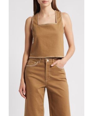 Rails Carbon Whipstitch Cotton Tank - Multicolor