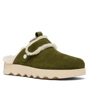 Sorel Viibe Faux Fur Clog - Green