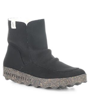 ASPORTUGUESAS Cuff Faux Shearling Bootie - Black