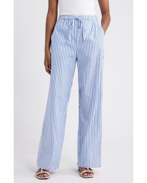 Rails Emmie Stripe Cotton Drawstring Pants - Blue