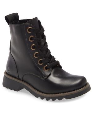 Fly London Ragi Combat Boot - Black
