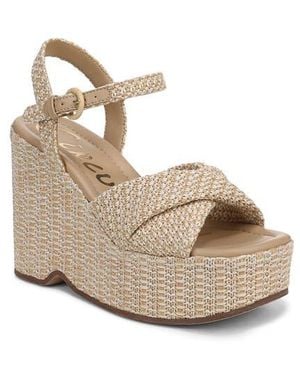 Circus by Sam Edelman Joanne Ankle Strap Platform Wedge Sandal - Natural