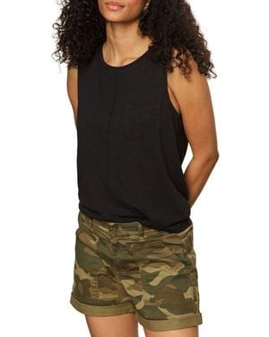 Sanctuary Nonstop Cotton Slub Tank - Black