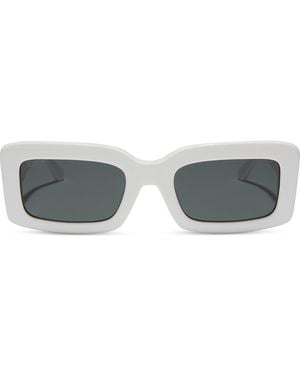 DIFF Indy 51Mm Gradient Rectangular Sunglasses - Gray