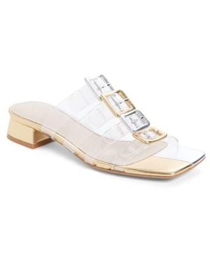 Cecelia New York Ludlow Cage Slide Sandal - White