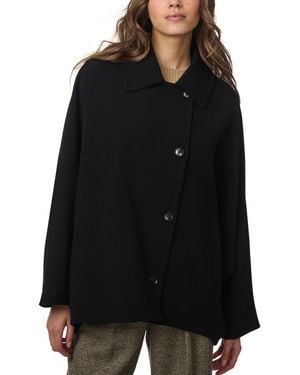 Bernardo Dolman Sleeve Oversize Jacket - Black