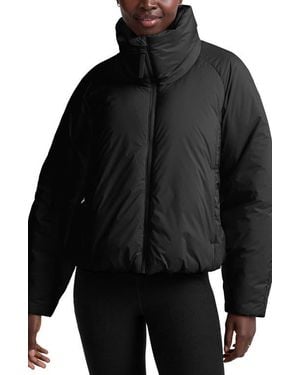 Beyond Yoga Warm Up Water Repellent Puffer Jacket - Black