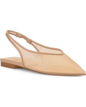 Jessica Simpson Mezzah Slingback Pointed Toe Flat - Natural
