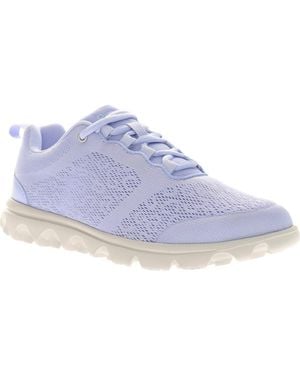 Propet Travelactiv Knit Lace-Up Sneaker - Blue