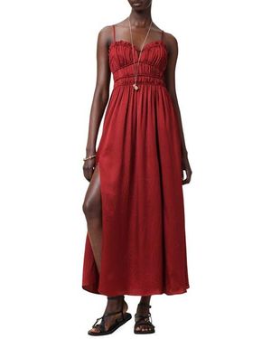 long linen dress with pockets Vintage Dress - Linen Dress main image 1
