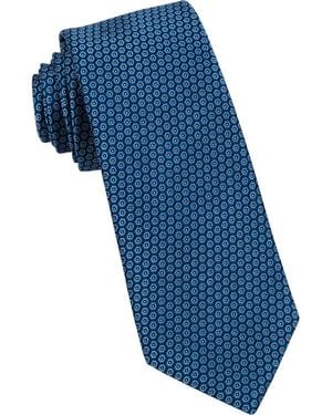 W.r.k. Neat Silk Tie - Blue