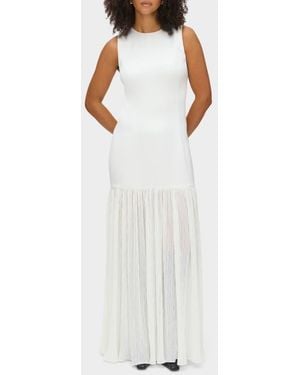 ALIGNE Zane Sleeveless Drop Waist Maxi Dress - White