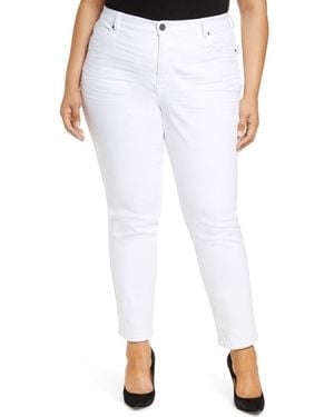 Kut From The Kloth Catherine Mid Rise Boyfriend Jeans - White