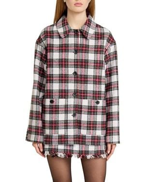 Wayf Morgan Plaid Jacket - Red