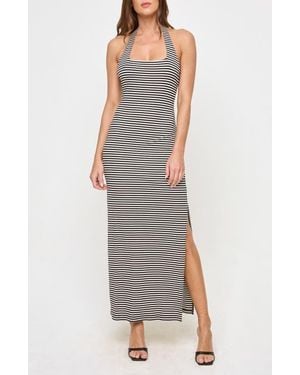 LSPACE London Halter Midi Dress - Gray
