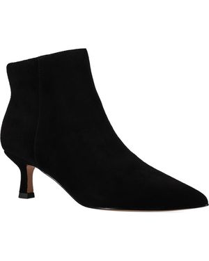 Pelle Moda Kiesa Pointed Toe Kitten Heel Bootie - Black