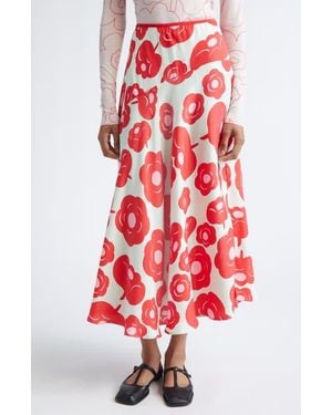 Marimekko Tassit Tumma Maxi Skirt - Red