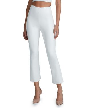 Commando Faux Leather Flare Crop Pull-On Pants - Blue