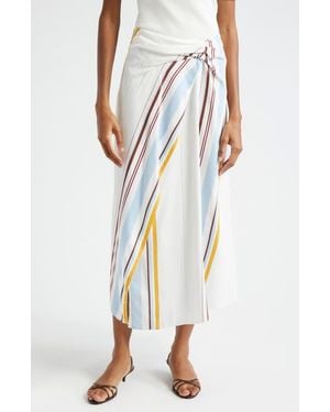 A.L.C. Clara Variegated Stripe Midi Skirt - Multicolor