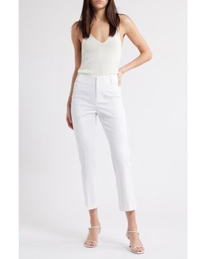 NIC+ZOE Plaza Ankle Demi Bootcut Pants - White