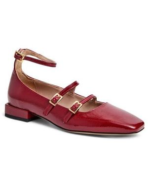 Bruno Magli Petra Ankle Strap Mary Jane Flat - Red