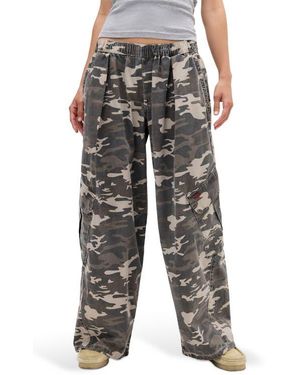 BDG Bobbi Camo Cotton Cargo Pants - Black