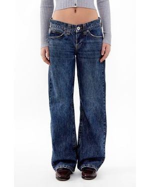 BDG Kayla Low Rise Wide Leg Jeans - Blue