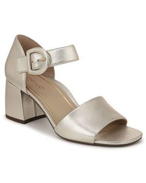 Vionic Chardonnay Block Heel Sandal - White