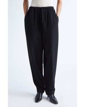 GIA STUDIOS Alexa Brushed Melton Pants - Black