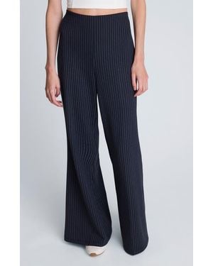 Kenneth Cole High Waist Pull-On Flare Pants - Blue