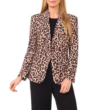 Ted Baker Leopard Print Blazer - Brown