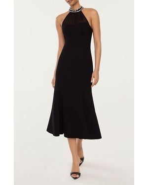 Likely Lirio Rhinestone Sleeveless Midi Dress - Black