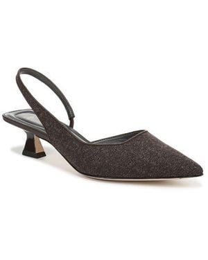 Sarto Devin Kitten Heel Slingback Pump - Brown