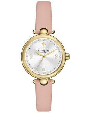Kate Spade Gracie Leather Strap Watch, 32Mm - Metallic