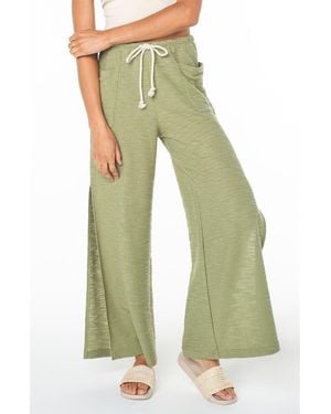 Roxy Beach Breeze Split Hem Pants - Green