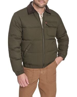 Levi's Corduroy Collar Midweight Quilted Jacket - Green